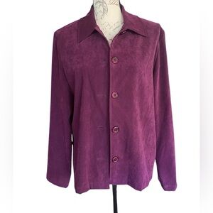 Briggs New York sueded look button down vintage jacket size Medium